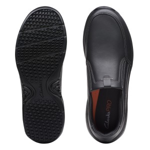 Clarks - ClarksPro Step Black Leather