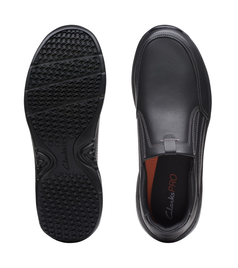 Clarks - ClarksPro Step Black Leather