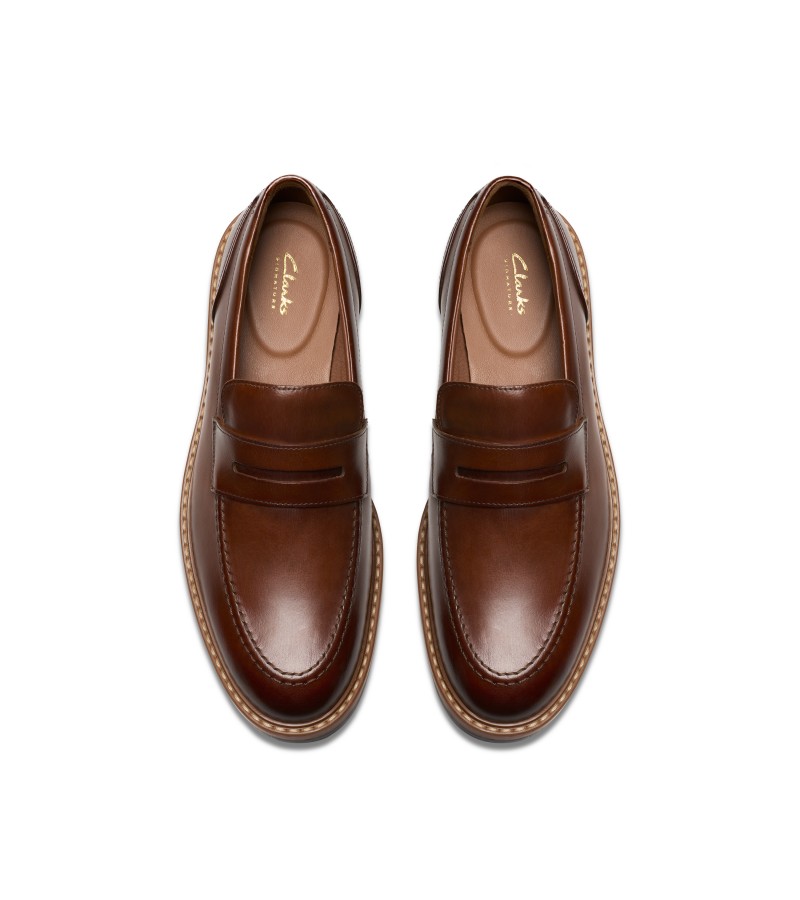 Clarks - Aldwin Step Mid Tan Leather