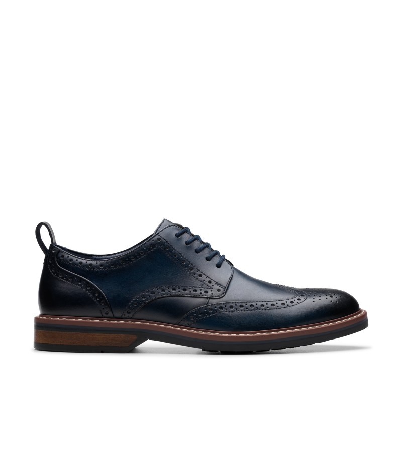 Clarks - Aldwin Limit Navy Leather