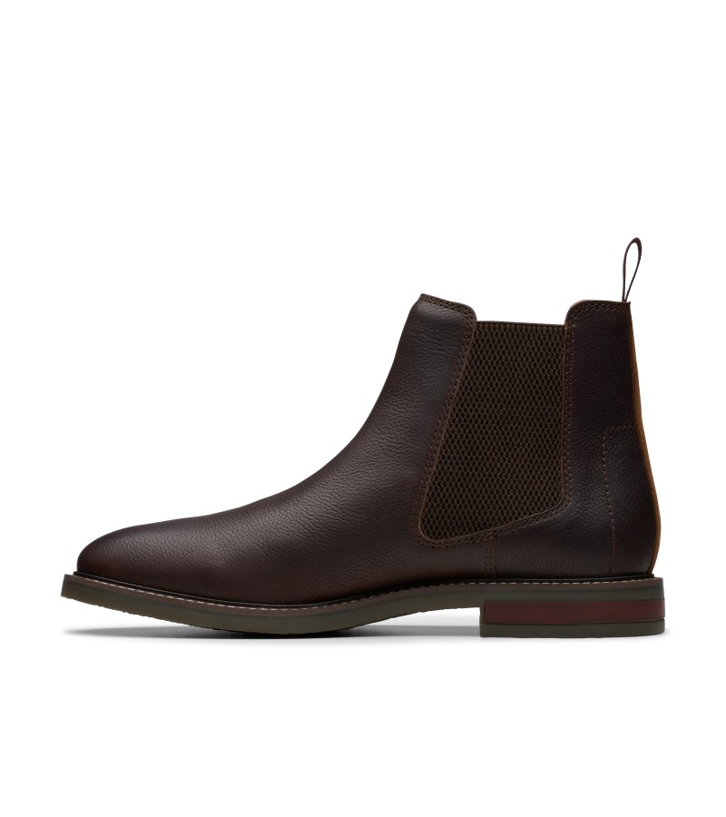 Clarks - Jaxen Easy Brown Tumbled Leather