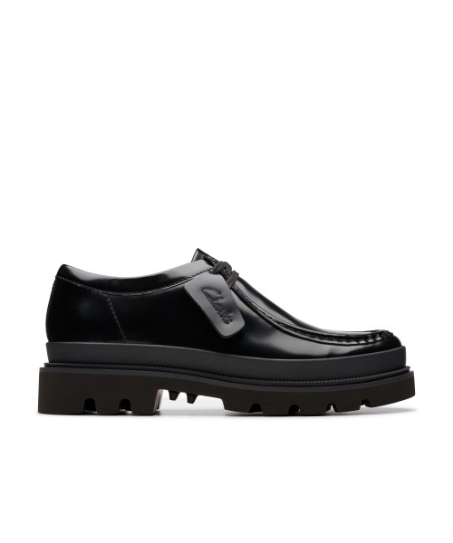 Clarks - Badell Seam Black Hi Shine Leather Clarks - Badell Seam Black Hi Shine Leather