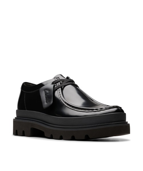 Clarks - Badell Seam Black Hi Shine Leather