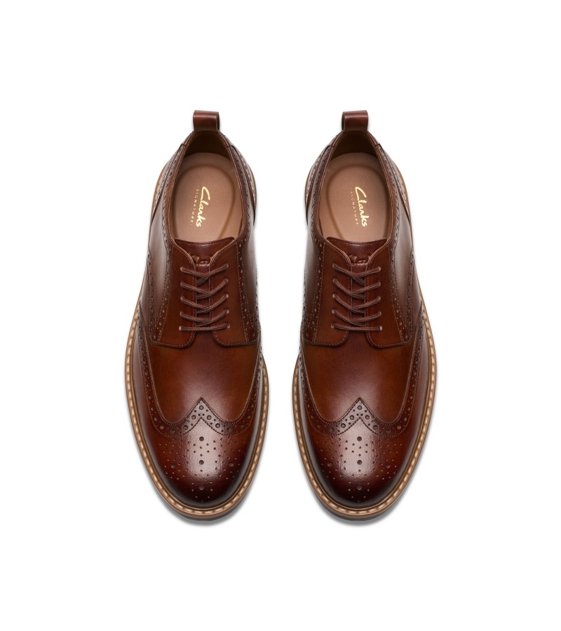 Clarks - Aldwin Limit Mid Tan Leather