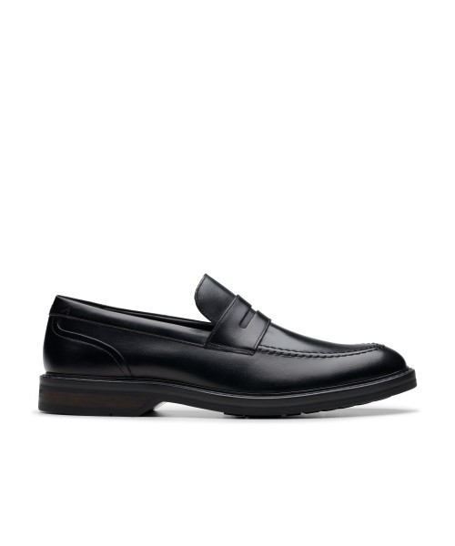 Clarks - Aldwin Step Black Leather Clarks - Aldwin Step Black Leather