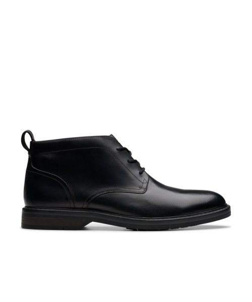 Clarks - Aldwin Chukka Black Leather Clarks - Aldwin Chukka Black Leather