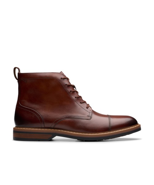 Clarks - Aldwin Cap Mid Tan Leather Clarks - Aldwin Cap Mid Tan Leather
