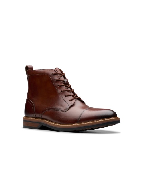 Clarks - Aldwin Cap Mid Tan Leather Clarks - Aldwin Cap Mid Tan Leather