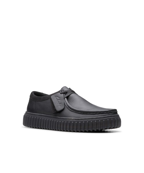 Clarks - Torhill Lo Black Leather Clarks - Torhill Lo Black Leather