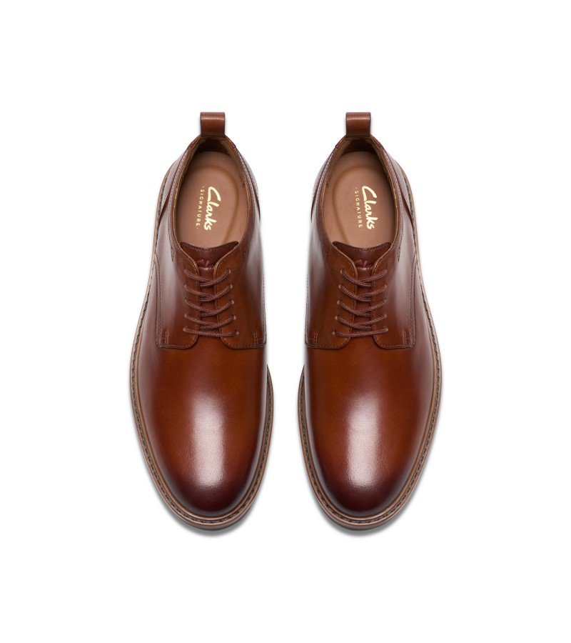 Clarks - Aldwin Lace Tan Leather