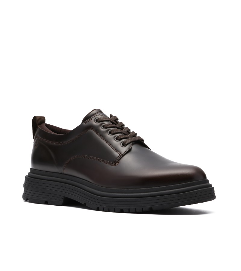 Clarks - Badbury Lace Dark Brown Leather