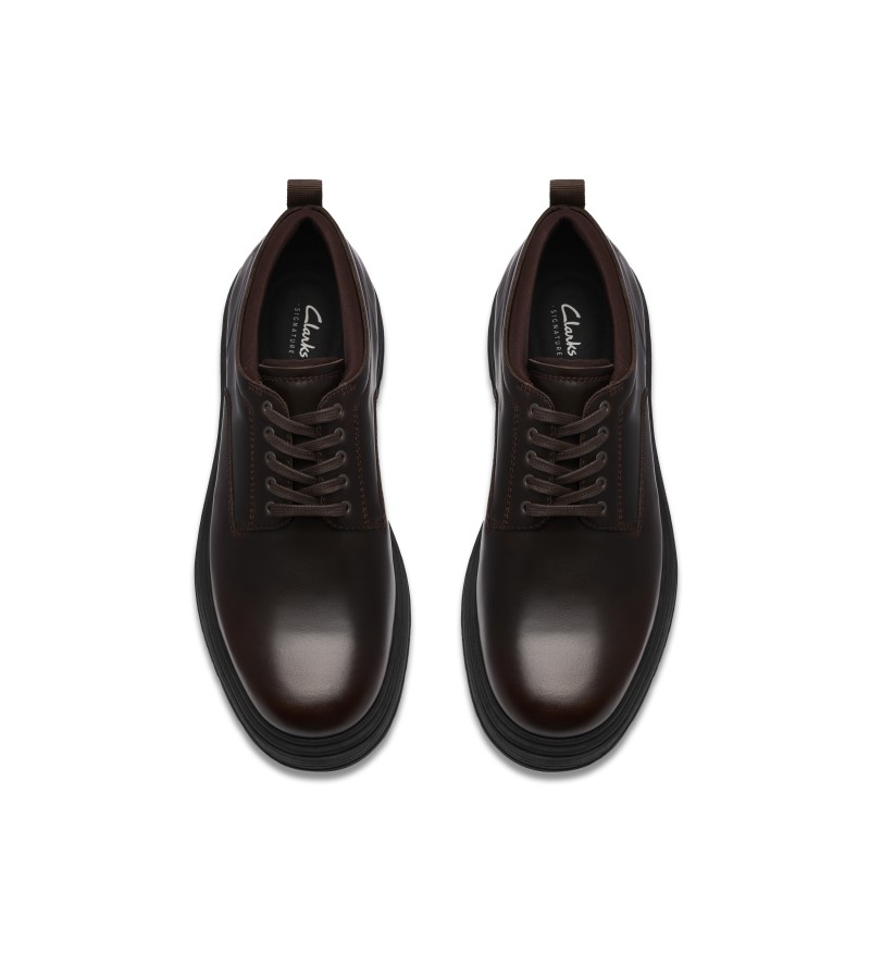 Clarks - Badbury Lace Dark Brown Leather