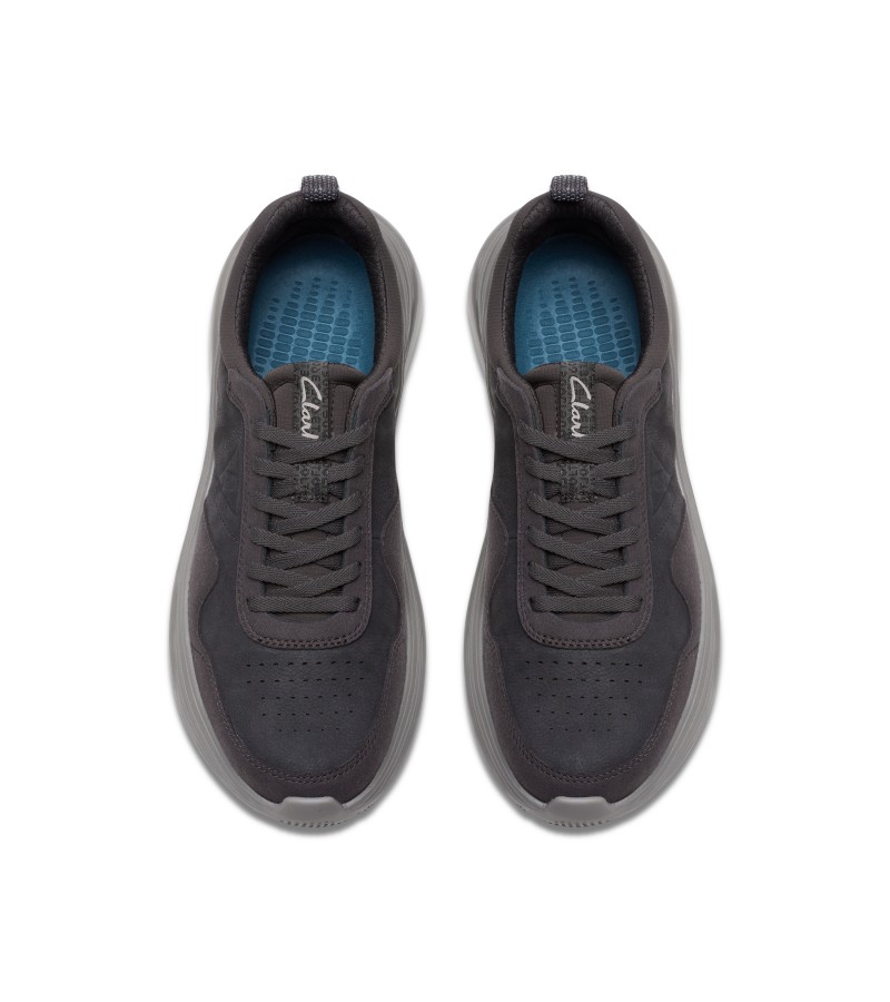 Clarks - Lt360 Lace Dark Grey Nubuck