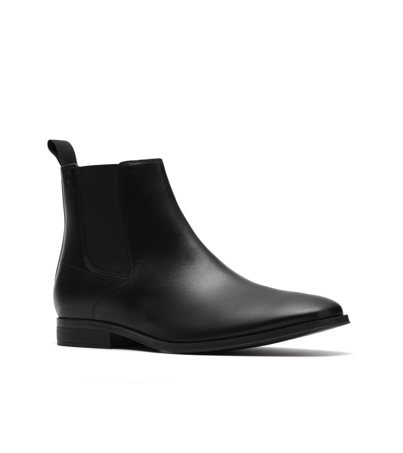 Clarks - Paulton Easy Black Leather Clarks - Paulton Easy Black Leather