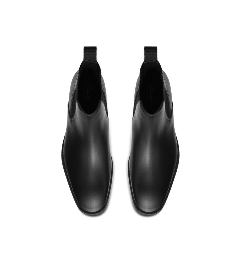 Clarks - Paulton Easy Black Leather Clarks - Paulton Easy Black Leather