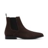 Clarks - Paulton Easy Dark Brown Suede Clarks - Paulton Easy Dark Brown Suede