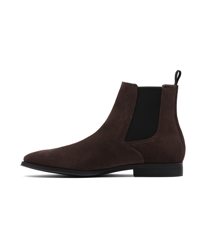 Clarks - Paulton Easy Dark Brown Suede Clarks - Paulton Easy Dark Brown Suede