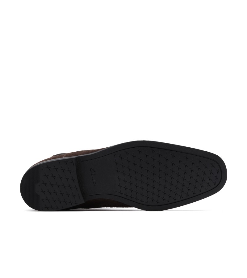 Clarks - Paulton Easy Dark Brown Suede Clarks - Paulton Easy Dark Brown Suede