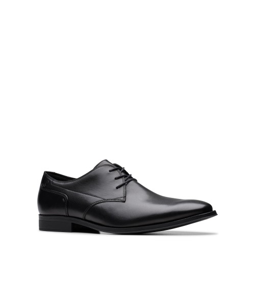 Clarks - Paulton Lace Black Leather Clarks - Paulton Lace Black Leather