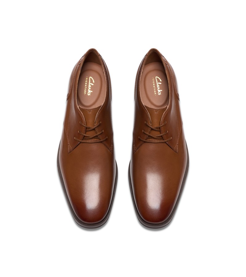 Clarks - Paulton Lace Tan Leather