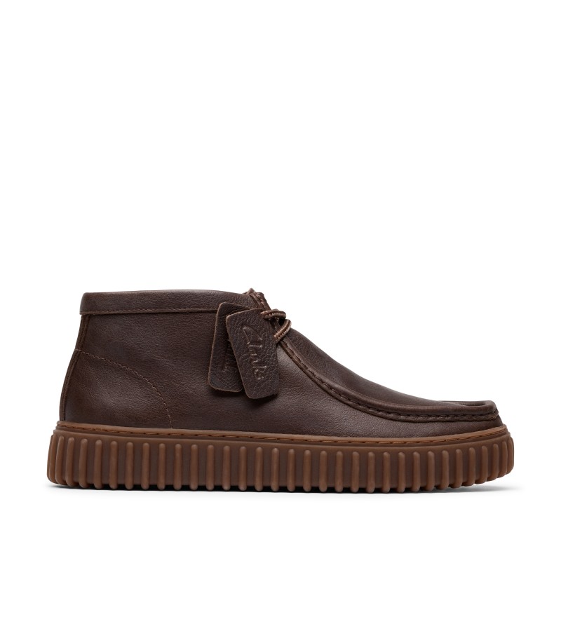 Clarks - Torhill Hi Dark Brown Leather Clarks - Torhill Hi Dark Brown Leather