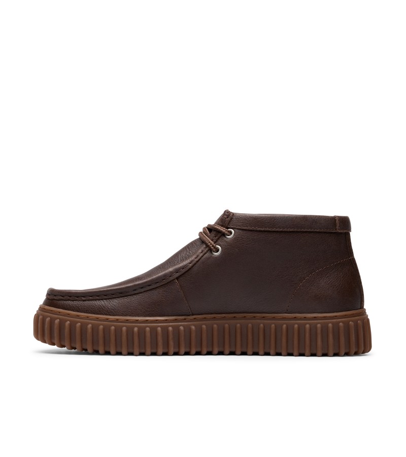 Clarks - Torhill Hi Dark Brown Leather Clarks - Torhill Hi Dark Brown Leather