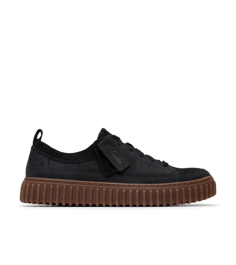 Clarks - Torhill Lace Black Nubuck