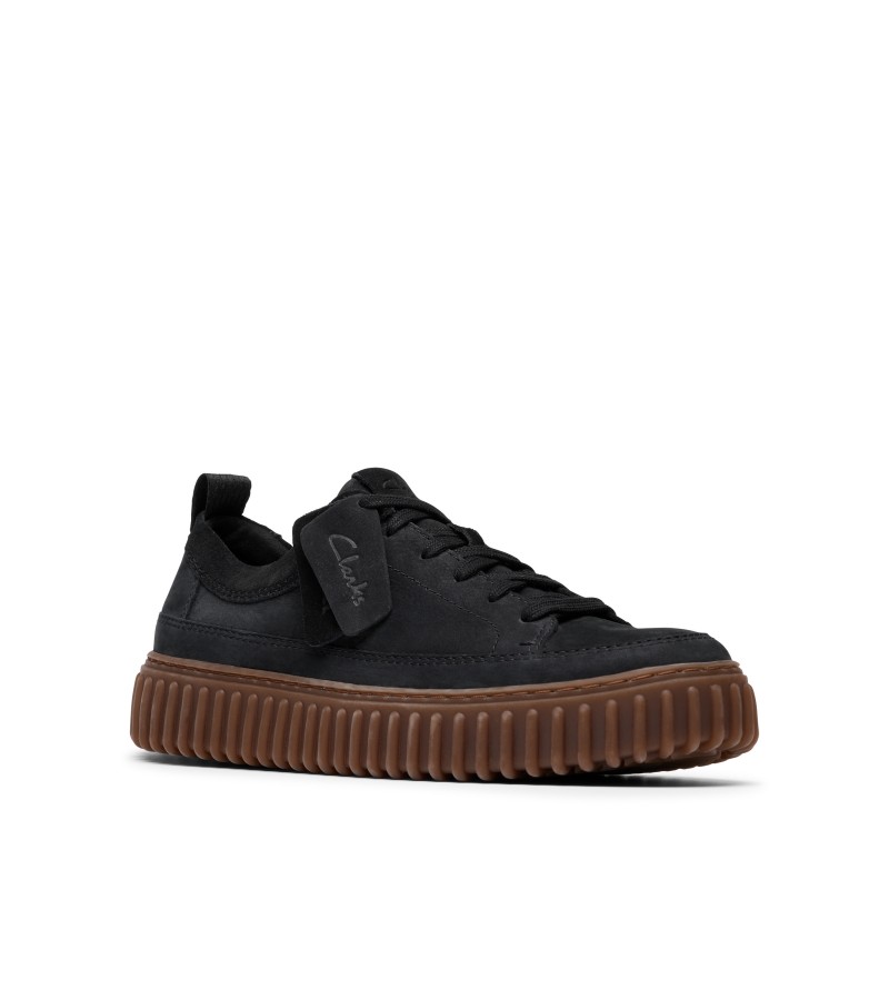 Clarks - Torhill Lace Black Nubuck