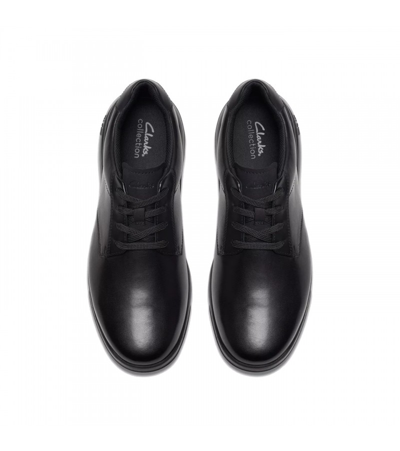 Clarks - Lifton Lace Black Leather Clarks - Lifton Lace Black Leather