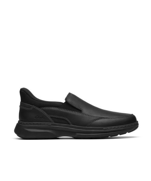 Clarks - Craftwell Step Black Tumbed Leather Clarks - Craftwell Step Black Tumbed Leather