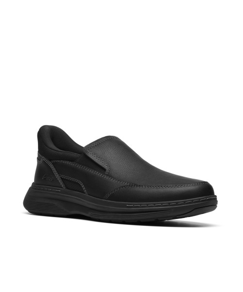 Clarks - Craftwell Step Black Tumbed Leather Clarks - Craftwell Step Black Tumbed Leather