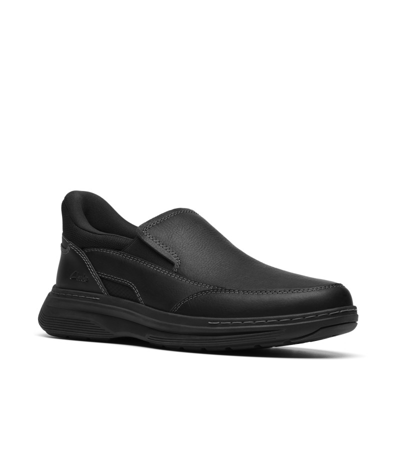 Clarks - Craftwell Step Black Tumbed Leather Clarks - Craftwell Step Black Tumbed Leather