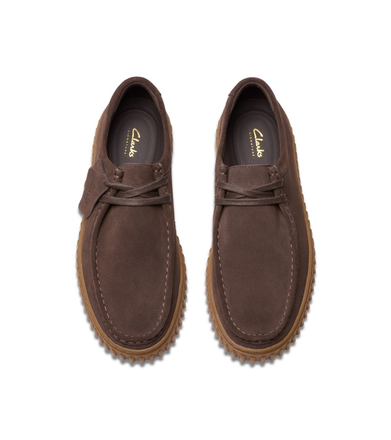 Clarks - Torhill Lo Dark Brown Suede