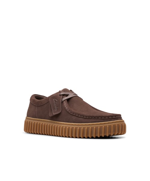 Clarks - Torhill Lo Dark Brown Suede