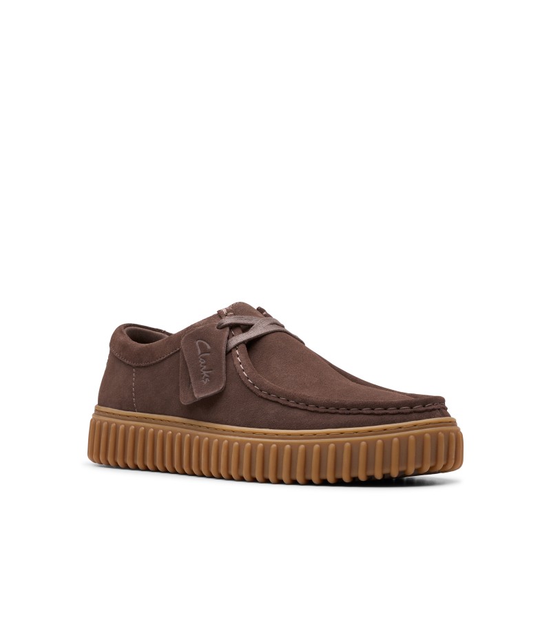 Clarks - Torhill Lo Dark Brown Suede