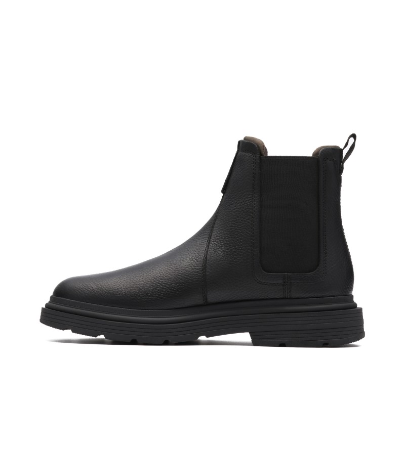 Clarks - Badbury Easy Black Leather