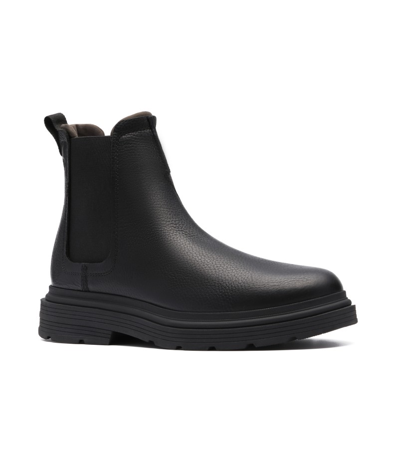 Clarks - Badbury Easy Black Leather