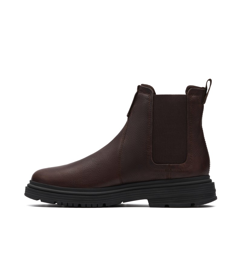 Clarks - Badbury Easy Dark Brown Leather