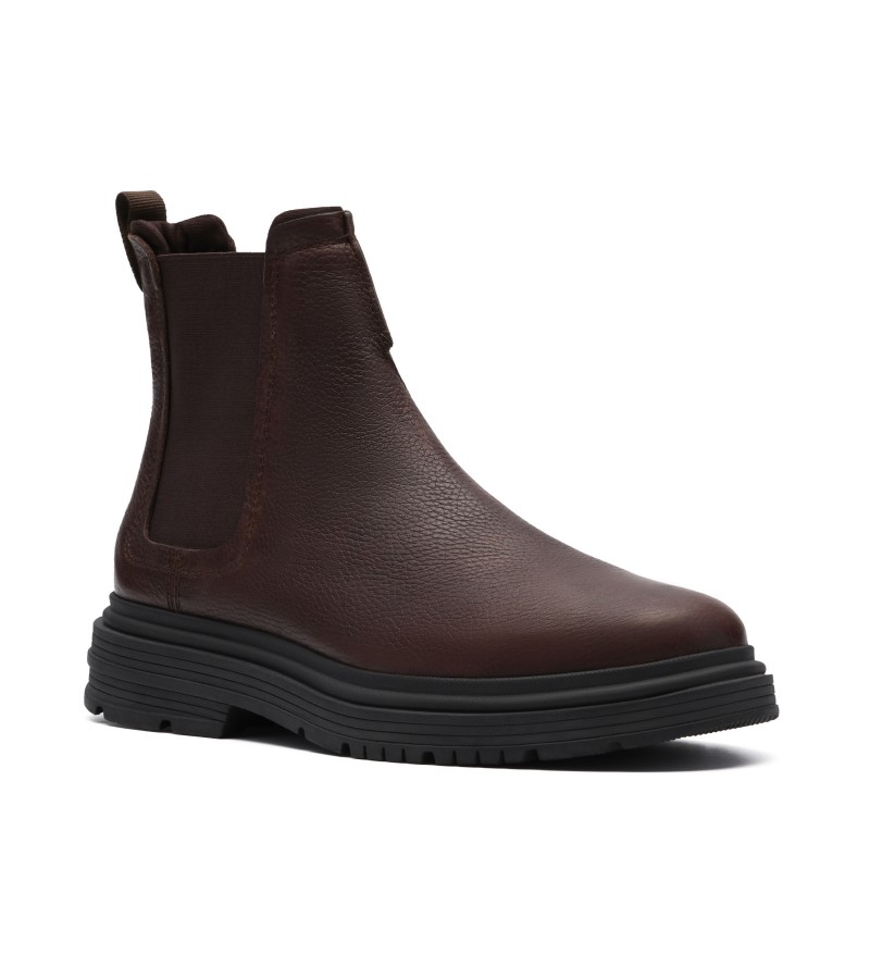 Clarks - Badbury Easy Dark Brown Leather