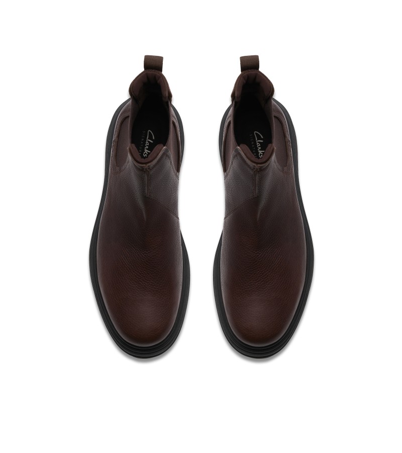 Clarks - Badbury Easy Dark Brown Leather