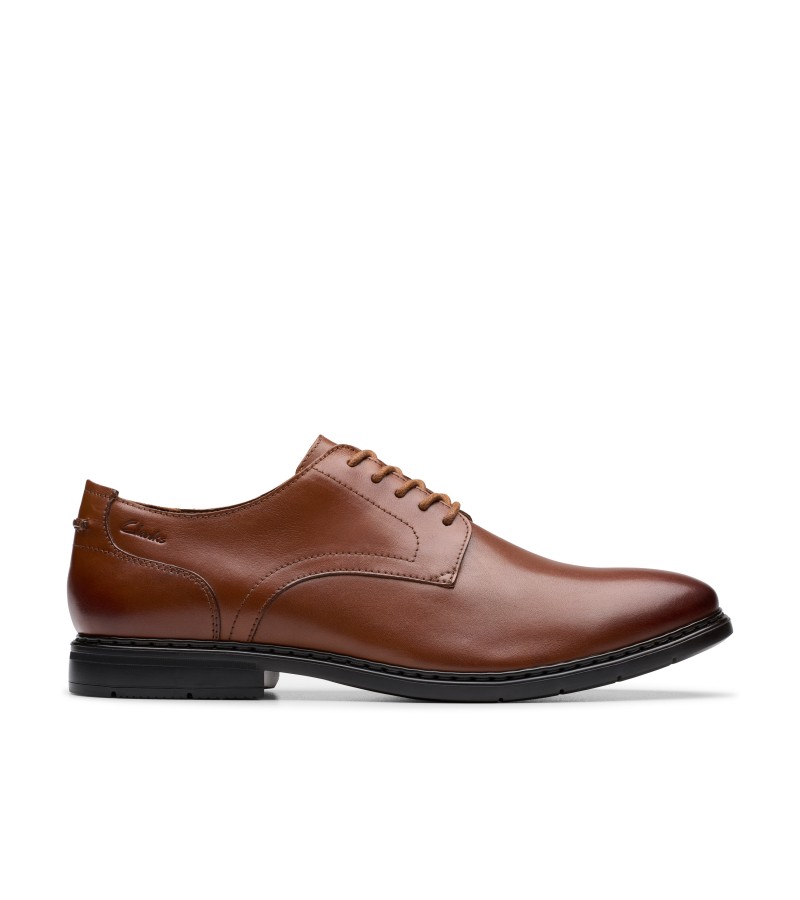 Clarks - Banbury Derby Tan Leather