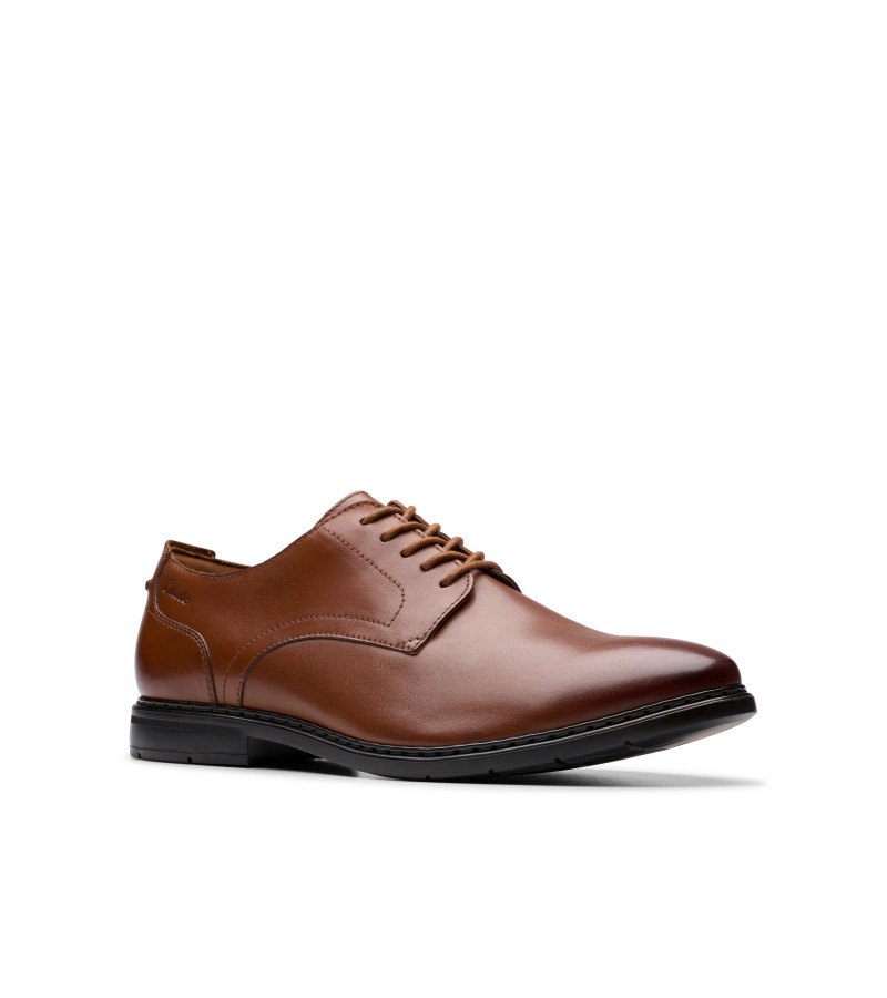 Clarks - Banbury Derby Tan Leather
