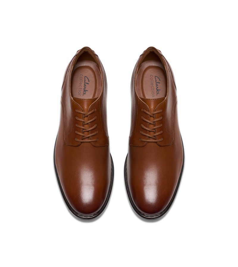 Clarks - Banbury Derby Tan Leather