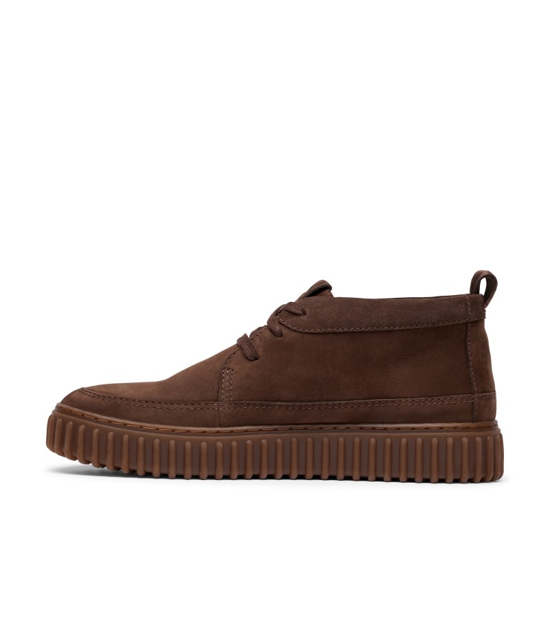 Clarks - Torhill LaceHi Dark Brown Nubuck