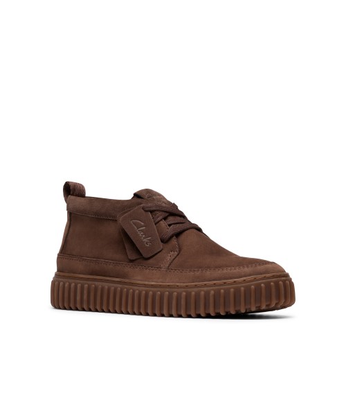 Clarks - Torhill LaceHi Dark Brown Nubuck