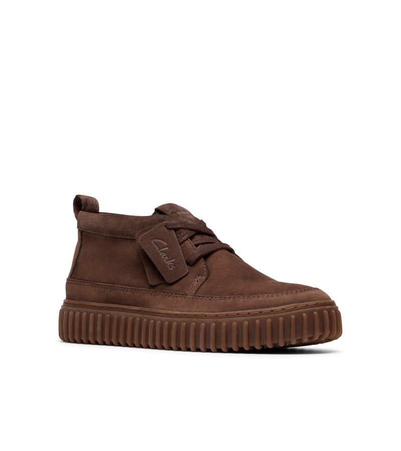 Clarks - Torhill LaceHi Dark Brown Nubuck