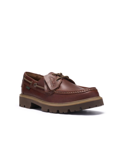 Clarks - Cleyhill Boat Brown Leather