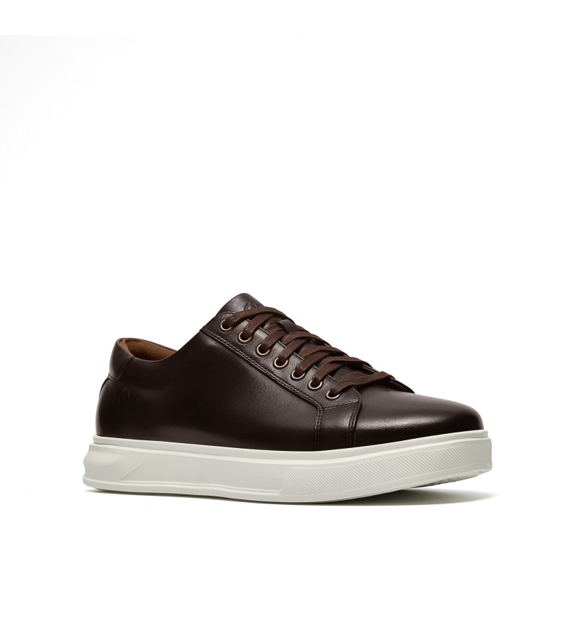 Clarks - Goswell Tie Brown Leather Clarks - Goswell Tie Brown Leather