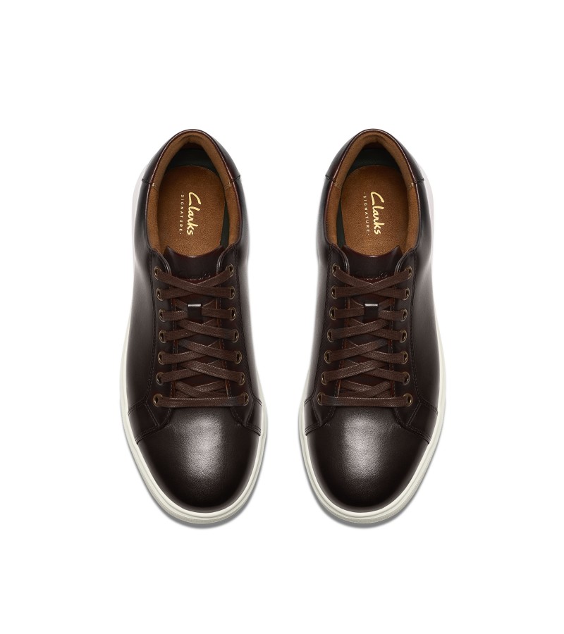 Clarks - Goswell Tie Brown Leather Clarks - Goswell Tie Brown Leather