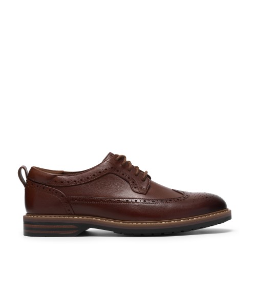 Clarks - Aldwin2 Limit Dark Tan Leather